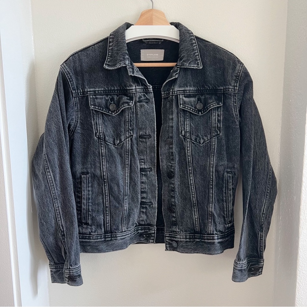 Everlane Oversized Grey Denim Jacket